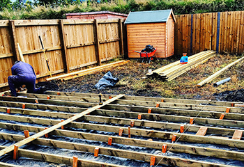 Backyard Deck Installation - Calabasas